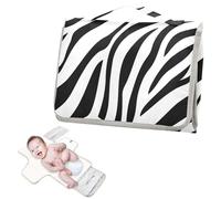 Reusable Washable Changing pad with Tissue Pocket Black White Zebras Stripe Travel Changing pad for Baby Lightweight & Foldable Changing Station cambiadores de pa?ales para Bebes