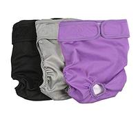 Reusable Washable Dog Nappies Physiological Trousers Cats Small Animals Male Female Pants Protection Nappy Period Incontinence Heat Nappies Menstrual Briefs (XS)