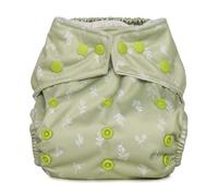 Reusable Washable Nappies Newborn and One Size Pocket Cloth Diaper 5-35lbs Each Nappy with 2 Bamboo Inserts Boosters, Adjustable Popper Closure Hook Loop, Premature (Saplings, One Size 10-35lbs)