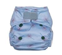 Reusable Washable Nappies Newborn and One Size Pocket Cloth Diaper 5-35lbs Each Nappy with 2 Bamboo Inserts Boosters, Adjustable Popper Closure Hook Loop, Premature (Dandelions, Newborn 5-18lbs)