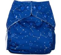 Reusable Washable nappies Newborn and One size pocket cloth diaper 5-35lbs each nappy with 2 Bamboo inserts Boosters, Adjustable popper closure hook loop, Premature (Constellations, One size 10-35lbs)