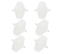 Reusable Washable Sanitary Pads 6pcs Waterproof Cotton for Women | Portable Travel Carry, White Button Fastening, Choice, Reduces Waste for Commutes and Care