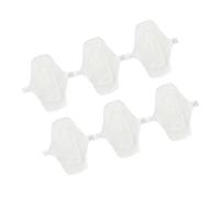Reusable Washable Sanitary Pads White 6pcs for Women Underwear | Daily and Period Care, Cotton and Waterproof Cloth, Button Fastening, Cost Saving and Waste Reducing