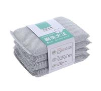 Reusable Washing Up Sponge, Thickened Steel Wire Sponge Dish Cloth, Non-Scratch, Steel Scrub Sponge, Scrub Sponge, Long-Lasting Dish and Multi- Pads Cleaners