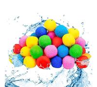 Reusable Water Balls - Colorful Reusable Absorbent Refillable Toys,Summer Water Balloons,for Kids Children Indoor Outdoor Pool Sea Lake Pond Yard Garden