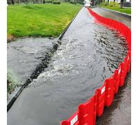Reusable Water Barriers for Flooding, ABS Flood Prevention Boards, 6-Piece Set for Effective Flood Protection