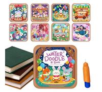 Reusable Water Coloring Book, Reusable Coloring and Drawing Book - Watercolor Training Book | For Boys Girls Adults Students Artists Beginners Youth Home School