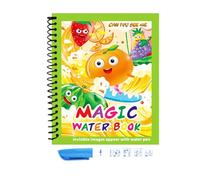 Reusable Water Coloring Books For Kids | Educational Doodle Drawing Toy With Pens | Portable Water Painting Book For Creative Preschool Learning, Travel Activity