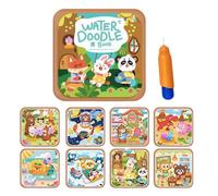 Reusable Water Paint - Magic Doodle Coloring Book, -free Aquatic Drawing Pad, Brush Illustration Practice Album, Creative Activity Journal | Gift