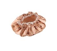 Reusable Waterproof Double Layer Shower Caps, Soft Elastic Bath Cap Bathroom Essentials, for Shower Bath Spa Hair Care(gold)