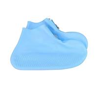 Reusable Waterproof Shoe Covers Overshoes Zip Up Rain Protectors | Textured herringbone sole, ankle zip and flexible moulded shell help shield footwear from rain and muddy splash