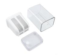 Reusable Whey Drainage Tool with Graduated Volume Markings for Accurate Portioning of Yogurt Before and After Straining Steps (White (1,100ml))
