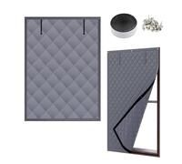Reusable Window Insulation Kit 50 65 70 85 100 110 120 130 140 160 180 200 cm Thermal Window Cover for Winter, Oxford Cloth Cotton Layer Thermal Window Curtain to Keep Heat(Grey,80x200cm)