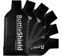Reusable Wine Protector Travel Bag by Bottle Shield (6pack) - Bubble Cushioning Wrap Suit - Unbreakable Bottle Sleeve, Leak Proof - Wine Tote Bags Accessory for Suitcase Luggage