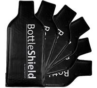 Reusable Wine Protector Travel Bag by Bottle Shield (6pack) - Bubble Cushioning Wrap Suit - Unbreakable Bottle Sleeve, Leak Proof - Wine Tote Bags Accessory for Suitcase Luggage