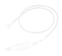 Reusable Wine Siphon Filter Hose with Pump Ball for Carboy | PP and Silicone Build, Angled End and Squeeze Nozzle, Easy Priming, Narrow Neck Fit