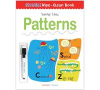 Reusable Wipe and Clean Book Tracing: Lines Patterns