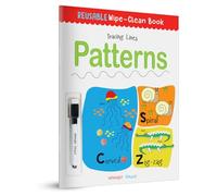Reusable Wipe and Clean Book Tracing - Lines Patterns: Trace and Practice Patterns