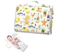 Reusable wipeable Changing pad with Tissue Pocket Italian European Summer Preppy Portable Baby Changing pad with Built-in Pillow cambiadores de pa?ales para Bebes