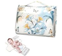 Reusable wipeable Changing pad with Tissue Pocket Vintage Easter Lily Daffodils Flowers Changing pad for Table Infant Travel Kit cambiadores de pa ales para Bebes