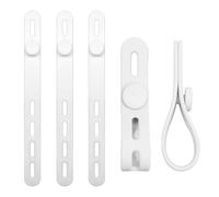 Reusable Wire Ties - 5 Pieces Reusable Wire Ties, Soft Rubber Cord Attachments, Data Cable Tie Wraps, Create an Organised Space with Our Silicone Cable