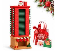 Reusable Wooden Christmas Countdown with Numbered Days (1PCS-A) | Bring it out each December to follow the days until Christmas while adding warm, nostalgic character to seasonal décor.