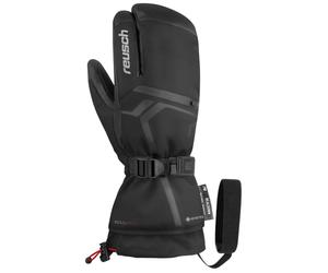 Reusch - 3-finger ski mittens in GORE-TEX - Reusch Down Spirit GTX Lobster Black/Silver for Men in Leather - Size 9 Black 9