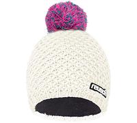 Reusch Adult Elias Beanie Warm, Windproof Hat, White-Pink, Standard Size