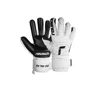 Reusch Attrakt Freegel Infinity Non-Slip and Breathable Goalkeeper Gloves Men and Women Football Gloves for Adults Perfect for Artificial Grass, White/Black, 11