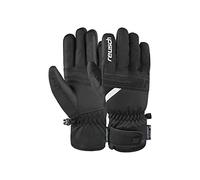 Reusch Baldo R-TEX® XT Windproof, Waterproof, Breathable and Warm Unisex Winter Gloves, Finger Gloves, Snow Gloves, Ski Gloves for Men and Women, Black/White, 8