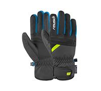 Reusch Men's Baldo R-tex Xt Windproof, Waterproof, Breathable and Warm Unisex Winter, Finger, Snow, ski Gloves Women, 6682 Dark Granite/Safety YEL, 11