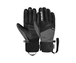 Reusch Booster Gore-Tex Unisex Ski Gloves - Waterproof, Windproof, Breathable, R-LOFT Insulation, Vegan Leather, Softshell Premium, Tight Cuff, Winter Sports for Men and Women