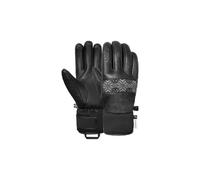 Reusch Charlize Women's Winter Gloves with R-TEX XT & Primaloft Gold - Full Leather Finger Gloves, Re:Knit Backhand, SoftPlush Lining, Waterproof, Windproof & Breathable