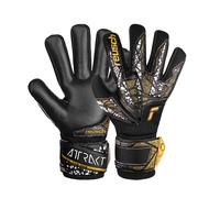 Reusch Kids Attrakt Silver Negative Cut Finger Support GK Gloves Black