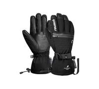 Reusch Lando R-TEX XT Unisex Ski Gloves - Waterproof, Windproof, Breathable, Real Down Insulation, Vegan Leather, Softshell, SoftPlush Lining, Powder Cuff, Heating Pocket, for Men and Women