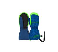 Reusch Maxi R-TEX XT Mittens Warm, Waterproof and Breathable Mittens Winter Gloves Mittens Children Babies Toddlers Girls and Boys Blue/Green, II (approx. 2-3 Years)