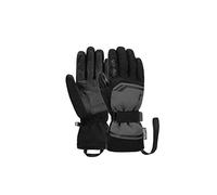 Reusch Men's Primus R-tex Xt Waterproof Membrane, Comfortable Warm Ski Gloves, Softshell Gloves, Snow Gloves, Winter Gloves, 9.5, Grey/Black, 10