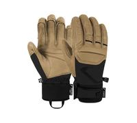 Reusch Pro RC Extra Warm, Waterproof, Windproof and Breathable Unisex Winter Gloves, Finger Gloves, Snow Gloves, Ski Gloves for Men and Women, Black/Beige