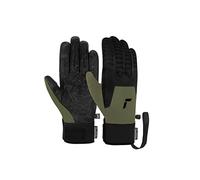 Reusch Raptor R-TEX XT Touch-TEC Warm, Waterproof, Windproof and Breathable Winter Gloves, Finger Gloves, Ski Gloves, Men and Women, Touch Screen Compatible, Olive Black, 8
