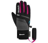 Reusch - Ski gloves in GORE-TEX and PrimaLoft® - Reusch Travis GORE-TEX Junior Black/Black Melang/Pink Glo - Kid Size 4.5 Black 4.5