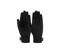 Reusch Merino Conductive Multifunctional and Breathable Winter Glove Made of Wool, Black, 7.5