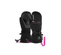 Reusch Unisex-Youth Lando R-tex Xt Junior Mitten Especially Warm, Waterproof and Breathable Winter Gloves with Down, Black-Pink, 5.5
