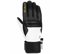 Reusch - Warm and Waterproof Ski gloves in Primaloft® - Reusch Mikaela Shiffrin R-TEX® XT Black/White for Women in Softshell - Size 7 Black 7