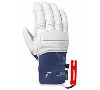 Reusch - Warm Ski gloves - Reusch Cyprien Sarrazin White/Dress Blue in Softshell - Size 8 White 8