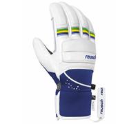 Reusch - Warm Ski gloves - Reusch Lucas Braathen White/Surf The Web in Leather - Size 8 White 8