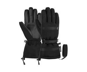 Reusch Women's Cozy Down R-TEX® XT Warm, Waterproof, Windproof & Breathable Winter Finger Gloves for Skiing, Black