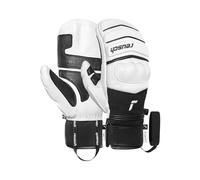 Reusch World Champ Mitten Unisex Mittens - Full Leather, R-LOFT Insulation, Ankle & Finger Padding, Reinforced Zones, Warm & Breathable - Women & Men Winter Sports