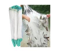 Reuse Monofilament Gill Net Single Layer 9/13/15/25/35/50/70/100M Length Commercial Nylon Fishing Network Floating Trap Sticky Throw Net for Shoal River Lake(H1m L25m 2F)