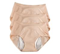 REUset Women's Incontinence Panties, 3 Pieces Women's Washable Breathable Washable Waterproof Incontinence Panties, Washable Women's Incontinence Panties, A, XXL