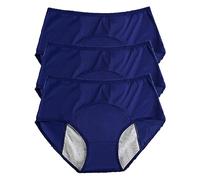 REUset Women's Washable Anti-Urinary Panties, 3 x Incontinence Panties, Breathable, Washable Waterproof, Menstrual Panties for Menstrual Cycle, F, L